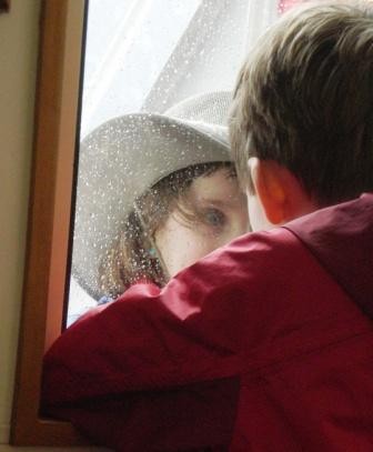 Kids fogging the windows
