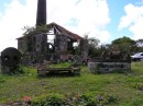 Remains of the last sugar cane processing plant on Nevis.