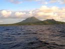 Nevis, the morning we arrived.