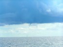 We were surprised to see this funnel cloud on our way back to Sint Maarten.  Don