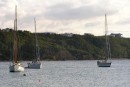 Boats at anchor in Road Bay.