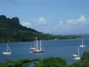 Kolonia Harbour: The yacht anchorage at end of Pohnpei Harbour is very secure. About 20