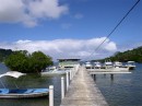 Rumors "marina": Dinhy dock and walkway at Rumours Bar and "marina"
