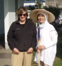 2009 With a pilgrim in Iburi Japan, site of "Night of the Maggotts" (See blog entries).