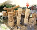 Hahoe Folk Village, Andong - Local wood carvings for sale
