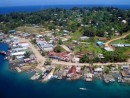 Gizo Town: The waterfront in Gizo Town prior to the 2007 tsunami.
