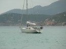 Sandpiper anchored in Oberon Bay