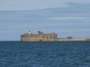 Large forts off the entrance to Cherbourg