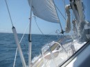 Sailing once it all calmed down past the Ile de Batz