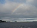 Rainbow over Prince Rupert. We took this as a good omen for our decision to head south