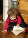 Juliette discovers that stumming through books is fun
