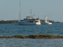 Eos at anchor on Man-o-War Cay