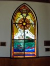 Jesus as a fisherman in chapel at Alert Bay
