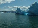 Iceberg with pale blue ice