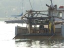 Oystermen working in Oyster Bay in Long Island