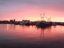 Sunset over New Bedford Harbor