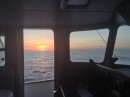 Sunset on Approach to the Calavite Passage April 2014