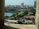 view of Cartagena from the fort