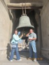 Gail and Tony ringing the bell (not really).