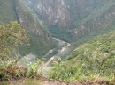 The view of the valley from the top of Wayna Picchu.