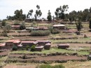 View of the houses and terrace farming.