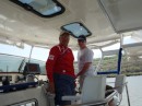 Garrow, the second skipper, with our advisor, Franklin.