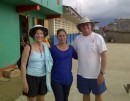 Gail and Tony with our friend, the school teacher.