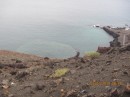 Underwater volcanic crater on Bartolome Island.