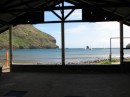 Our designated yoga studio, where we could hear the waves lap on the shore.