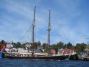 Bluenose II: Heading out for a sail. The Bluenose II is acknowledged to have the largest working mainsail in the word, measuring 4,150 square feet. 
