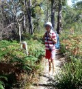 Walking the track to Wineglass Bay