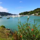 Whangaroa harbour, with lots of great secluded anchorages.  Looking at the small marina at the Game Fishing Club.  This area is famous for its gamefishing.