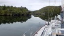 Entering Port Pegasus after rounding the south of Stewart Island. This is a very remote and beautiful area, with no road access.