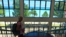 Inside the Government building, overlooking the lagoon on one side and out to sea on the other