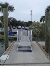 So are high tides, but it is not often that the floating docks are higher than the shore! (Rivers Edge Marina, St. Augustine FL)
