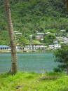 One day I let my camera accompany me to the Laundromat, about a mile from the marina in the opposite direction from town. These photos are largely of the village of Pago Pago. This is a scene of the harbor a short distance beyond the marina.