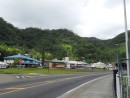 We finally got our replacement camera and took a few pictures in town to test it out. This is a view across the main street to the village of Fagatogo.