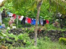 The ultimate optimists, American Samoans hang their clothes out to dry even in January!