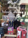 Epicurean gifts on display in the window of The Ancient Olive.