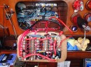 Jim has totally revamped the wiring for the 12-volt circuitry. How much neater it is now!