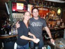It is now March and we are preparing to leave for the Turks & Caicos Islands. But first we must bid a fond farewell to our favorite bartenders (I guess that would be all of them) at Hurricane Pattys. (Kristen and Justin, our two main barkeeps.)