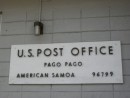 Pago Pago U.S. Post Office in Fagatogo where mail to the United States takes regular U.S. postage.