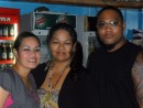 From left: Joanne, Sherry, and Iaka, our friends at The Blue Room Bar adjoining the Matai Restaurant in Fagatogo (downtown).