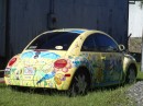Even a "hippie" Volkswagen can find a happy home in this eclectic neighborhood.