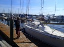 You may have heard of "lowering the boom"... well, now you have seen it. (Rivers Edge Marina, St. Augustine FL)