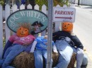 These pumpkin heads rest outside O.C. Whites, another popular restaurant down by the waterfront in the Oldest City. (Historic St. Augustine FL)