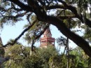 Another tower peeks through the trees.  (Historic St. Augustine FL)