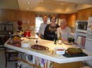 We have Christmas dinner with friends Alan & Rosemarie Ruedi and their daughter Beth, who cooked the feast.