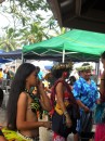 Dance performers and others gather at the cultural market on Saturday. (For more photos see the "Saturday Market" sub-album.)
