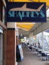 We opt to dine indoors at Sharkeys: just a burger (and not very good at that), but it is nice to have a chance to sit down and rest for a bit before making our way back to Dinner Key.